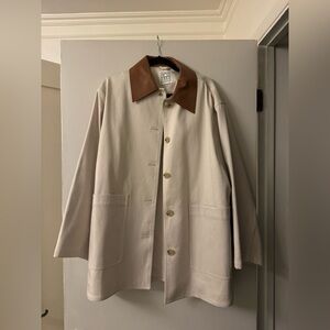 Toteme Tan Coat with Brown Collar